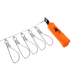 Кукан AZOR FISHING 3,5м (5 карабинов, поплавок, тос металл, ПВХ сумка (148-060)