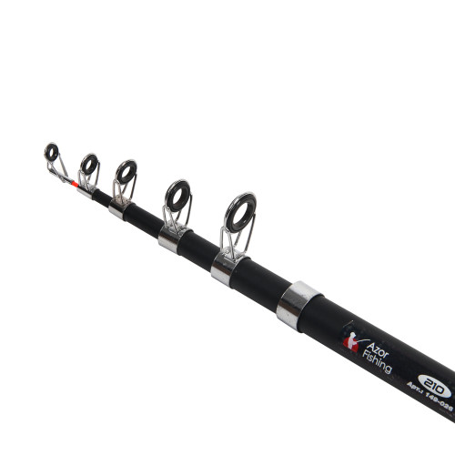 Спиннинг AZOR FISHING Шторм телескопический, файбергласс 2,1м тест 10-30гр (149-026)