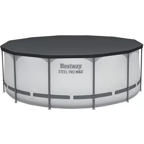 Бассейн каркасный BESTWAY STEEL PRO MAX 366*122см фильтр-насос, лестница, тент 10250л, ремкомплект 5