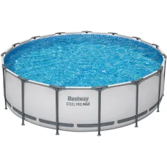 Бассейн каркасный Bestway Steel Pro Max 457х122см, 16015л, фил.-насос, лестница, тент 56438 (359928)