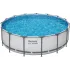 Бассейн каркасный Bestway Steel Pro Max 457х122см, 16015л, фил.-насос, лестница, тент 56438 (359928)