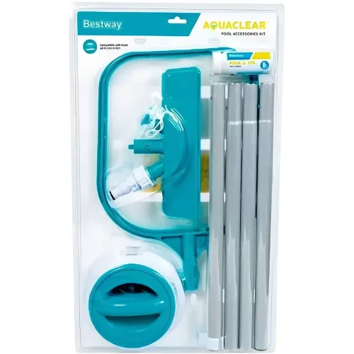 Набор Bestway для чистки бассейна (сачок, щетка, дозатор, тест-полоски, ремонтный набор, ручка) 5879