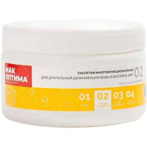 Средство Mak для дезинфекции воды 4 таблетки 10087 (268827)