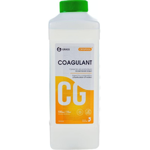 Средство для бассейнов CRYSPOOL Coagulant  1л GraSS (для осветления воды) (150004)