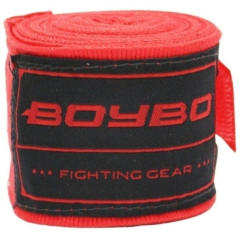 Бинт эластичный BOYBO, материал: хлопок- эластан Длина: 4,5м. (Красный)