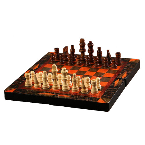 Игра настольная 3 в 1 Ламиран (шахматы, шашки, нарды) 30х30см (3635884)