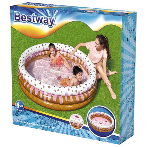 Бассейн BEST WAY 51144 надувной Sundae Funday, 160х160х38 см