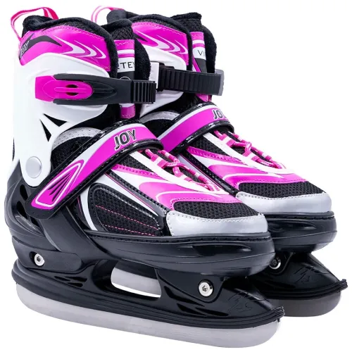 Коньки раздвижные VIRTEY JOY р. 39-42. Цвет: розовый