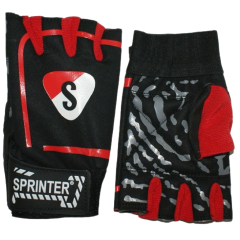 Перчатки для т/а SPRINTER замша, ткань, черный/красный р. XXL 548-550 (12225)
