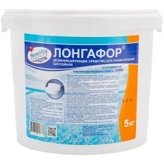 Средство для бассейнов МАРКОПУЛ КЕМИКЛС Лонгафор, М09, 5кг, табл. 200г (для непрерывной дезинфекции воды)