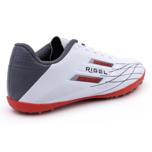 Бутсы ф/б VIRTEY TURF 23884 RIGEL, иск.кожа, цв.белый/красный, р.38