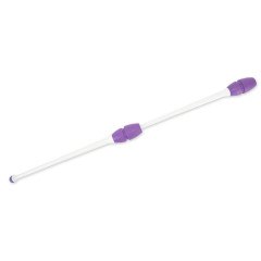 Булавы для худож. гимнастики INDIGO IN019-WV, 45 см, 2шт, цв. белый/фиолетовый (47567-74211)