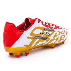 Бутсы ф/б VIRTEY MSR 23886, иск.кожа, цв. белый/красный/золотой, р.35