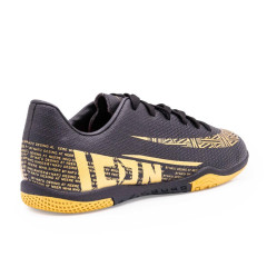 Бутсы ф/б VIRTEY INDOOR 21811 ICON, иск.кожа, цв. черный/золотой, р.39