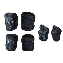 Защита роликовая VIRTEY P-004 р.S. Цвет: черный (комплект)