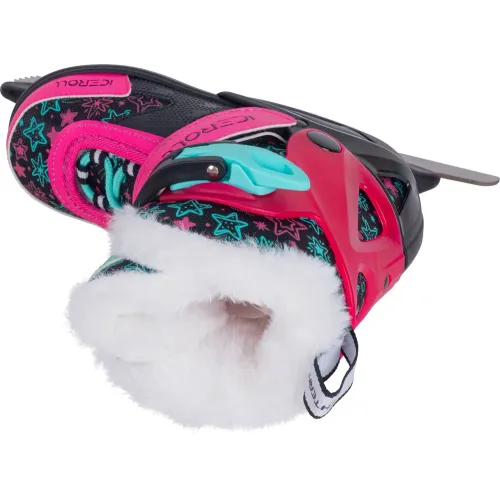 Коньки раздвижные TECH TEAM ICEROLL BLACK/PINK р.35-38