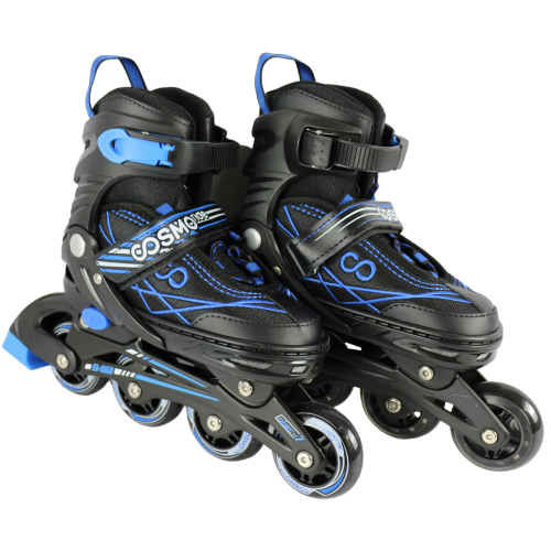 Коньки роликовые COSMORIDE FREERIDER 39-42 черный/синий
