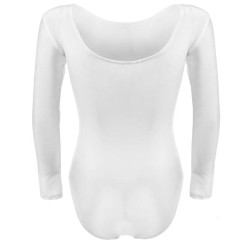 Купальник гимнаст ATEMI AKG-01, белый, размер S/28, рост 104, возраст 3 года