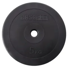 Диск пластиковый BASEFIT BB-203, 26 мм, 5 кг, черный