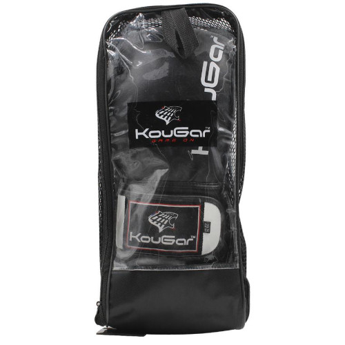 Перчатки боксерские KOUGAR KO400 кож. зам, черные, р-р, 12OZ