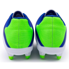 Бутсы ф/б VIRTEY MSR 23883, иск.кожа, цв. белый/синий/зеленый, р.33