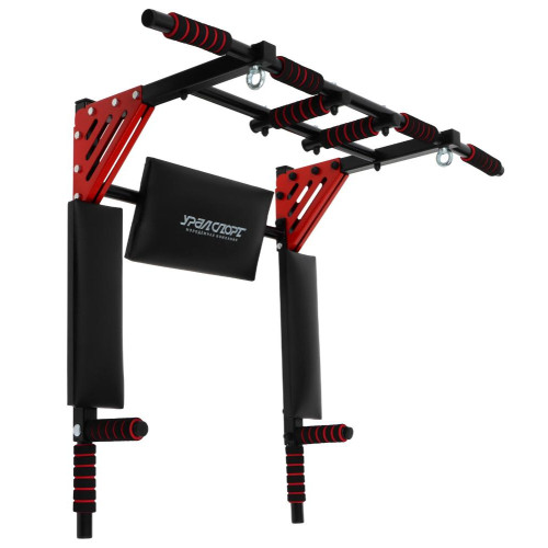 Турник-брусья 3в1 Profi-crossbar, разборный, цвет чёрный/красный (1063758)