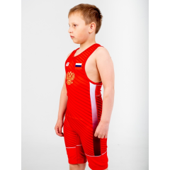 Трико борцовское BOYBO PROFI р.M красный