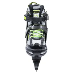 Коньки раздвижные VIRTEY SITI BW-167 р. 35-38. Цвет: черный/зеленый