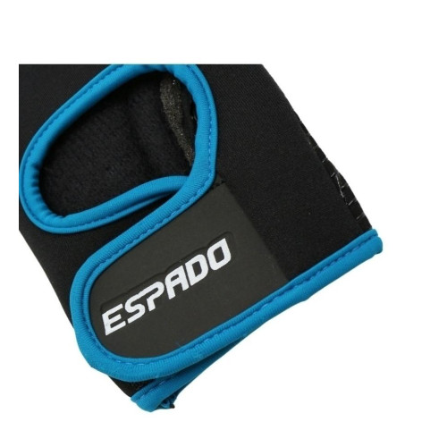 Перчатки для фитнеса ESPADO ESD001, черный/синий, р. S