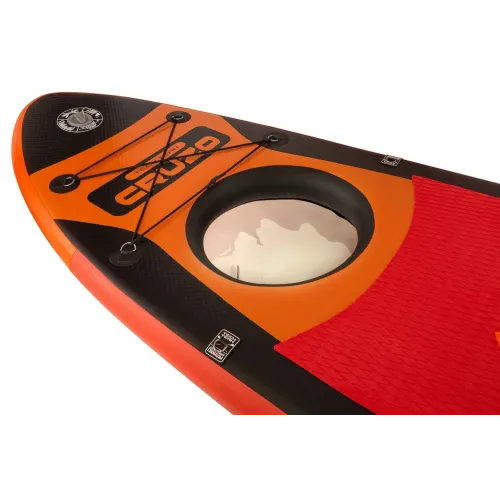 SUP-доска надувная универсальная TECH TEAM CRUZO (orange) 290x77x10см (с окном)(816119)