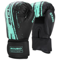 Перчатки боксерские BOYBO Stain BGS322 флекс, голубой , р-р, 12 OZ