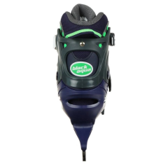 Коньки раздвижные BLACK AQUA AS-408 р.39-42 (синий/зеленый)