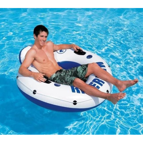 Круг надувной INTEX 58825 RIVER RUN 1, с ручками, 135 см