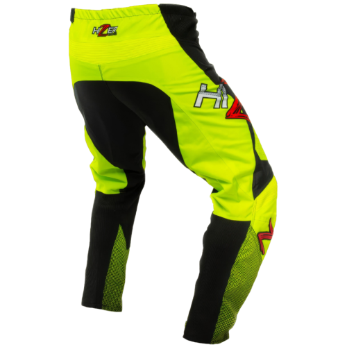 Штаны для мотокросса HIZER / Neon-Green/White (XXL) 15022