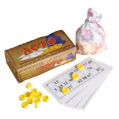 Игра настольная ЛОТО ЛЮБИМОЕ (02-127) с пластиковыми фишками (4839271)