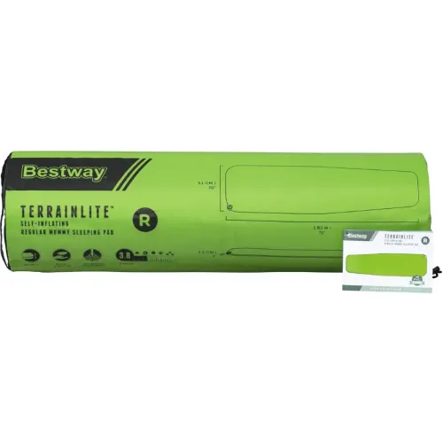 Коврик туристический BESTWAY 69620 самонадувающийся 183х51х2,5см