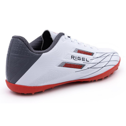 Бутсы ф/б VIRTEY TURF 23884 RIGEL, иск.кожа, цв.белый/красный, р.36