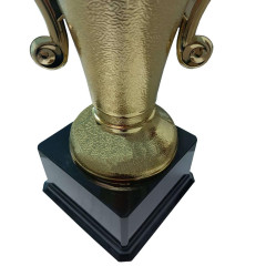 Кубок чемпион, цвет золото.  Высота 28 см, диаметр чаши 12 см. Материал: пластмасса