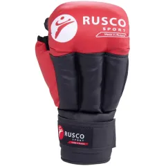 Перчатки для рукопашного боя RUSCOsport, к/з, красн. Oz 8