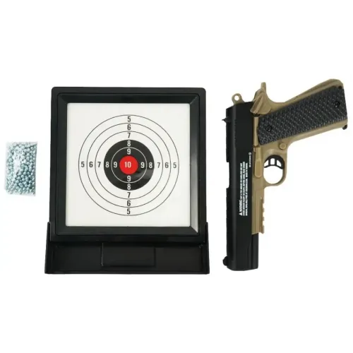Пистолет пневматический Crosman Classic 1911 Pistol Kit + шарики BB + мишень 4,5 мм