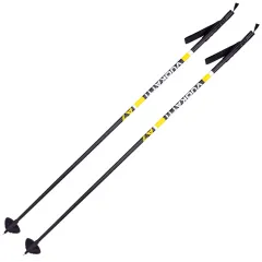 Палки лыжные VUOKATTI 125 Black/Yellow 100% стекловолокно