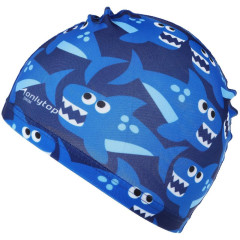 Шапочка для плавания ONLYTOP Swim Акулы, тканевая, обхват 46-52см (2388943)