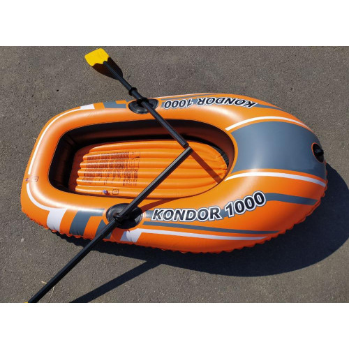 Лодка BESTWAY 61078  KONDOR 1000, комплект: весла пластик