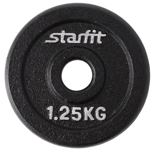 Диск чугун STARFIT BB-204, d-26мм 1,25 кг, черный