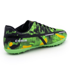 Бутсы ф/б VIRTEY TURF 23876, иск.кожа, цв. зеленый/черный, р.36