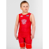 Трико борцовское BOYBO PROFI GERB BT30 одностороннее, цв. красный, р. XXL