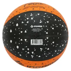 Мяч б/б INGAME POINT №7 черный/оранжевый