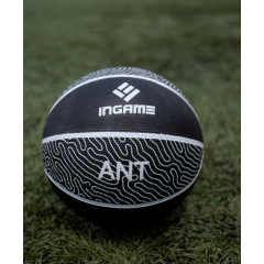 Мяч б/б INGAME ANT №7 черный/серый