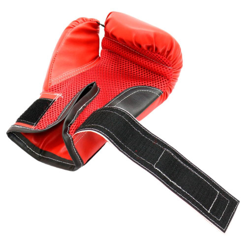Перчатки боксерские RUSCOsport BOXER детские, кож.зам., 8 OZ, красные