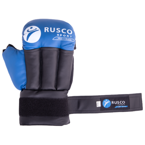 Перчатки для рукопашного боя RUSCOsport, к/з, синие Oz 10